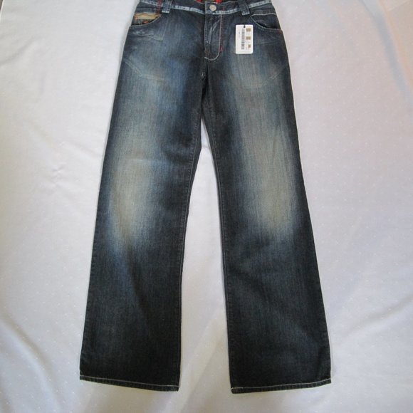 ENERGIE “New Waco” Jeans Wide Leg Distressed Denim - Size 14 - NWT - Picture 10 of 10